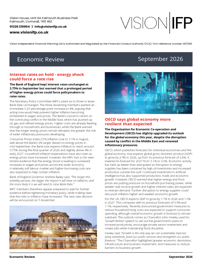Economic Review September 2026